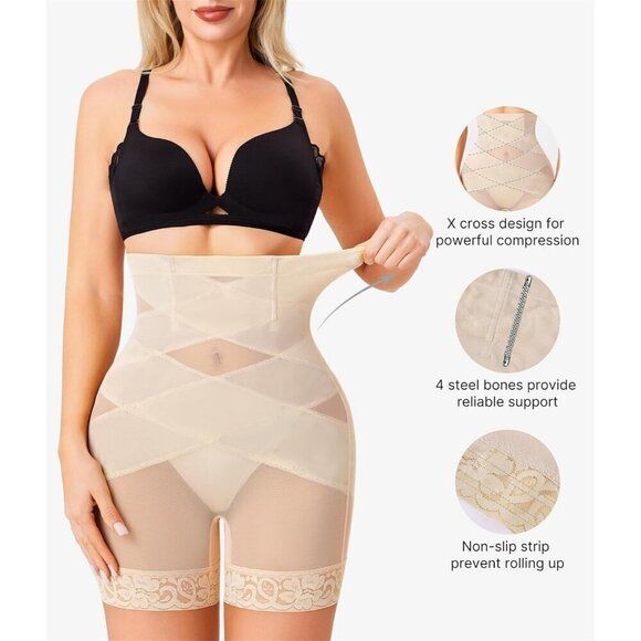 Shapewear Tummy Body Shaper Waisted Panties Shapewear Shorts Thigh Slimm… - Picture 5 of 6